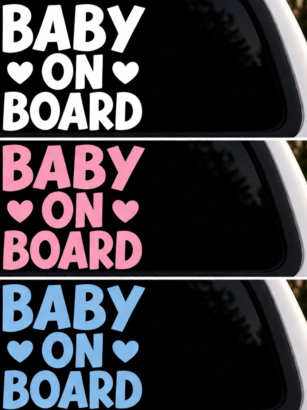 6 Inch Baby On Board Car Window Decal